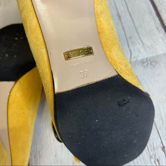 Gucci marmont double G suede fringe pumps - Picture 16 of 16